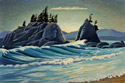 A limited edition giclee fine art print on canvas of an oil painting by Donald Flather